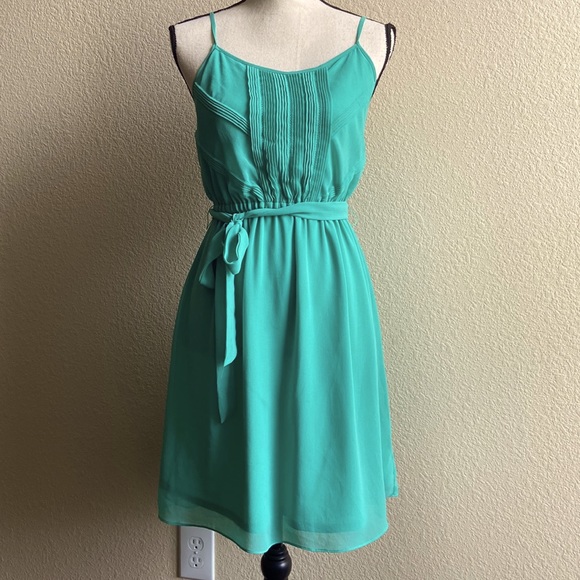 VELVET OAK MINT GREEN ADJUSTABLE STRAPS SUNDRESS - Picture 3 of 7